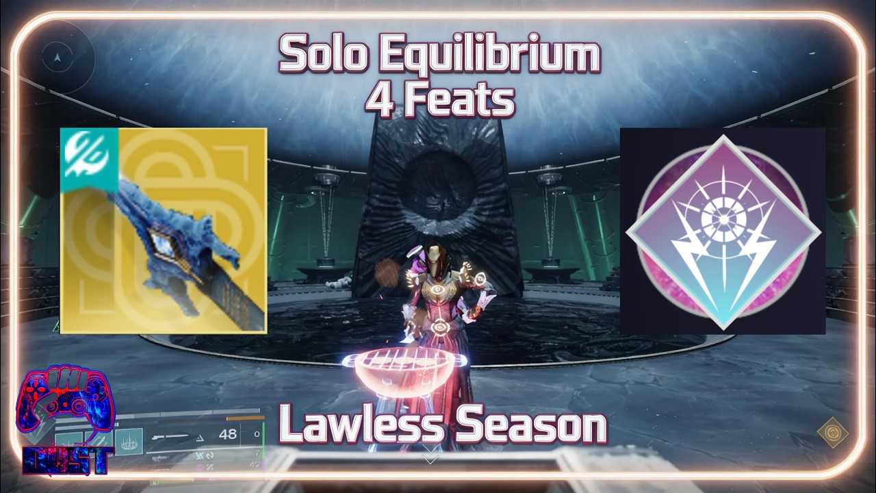 Solo 4 Feats Equilibrium Warlock Stormtrance! Destiny 2