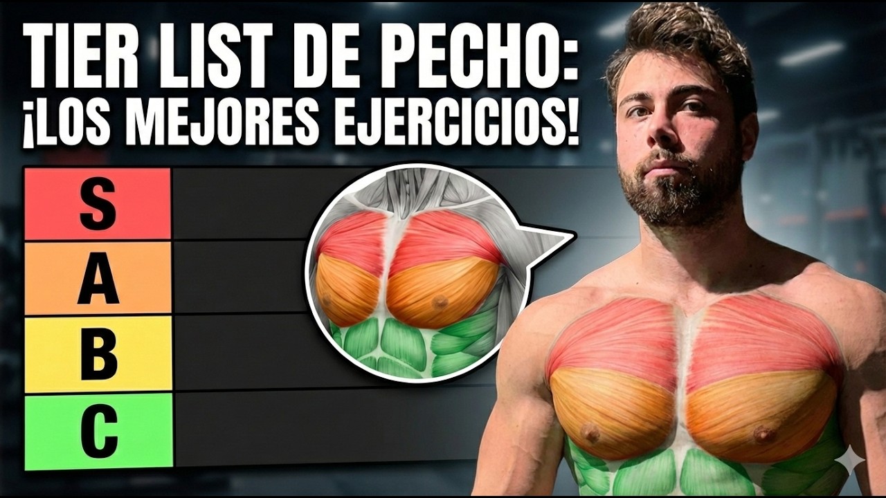 Los 4 MEJORES ejercicios para PECHO | Mi Rutina Completa para Definición 