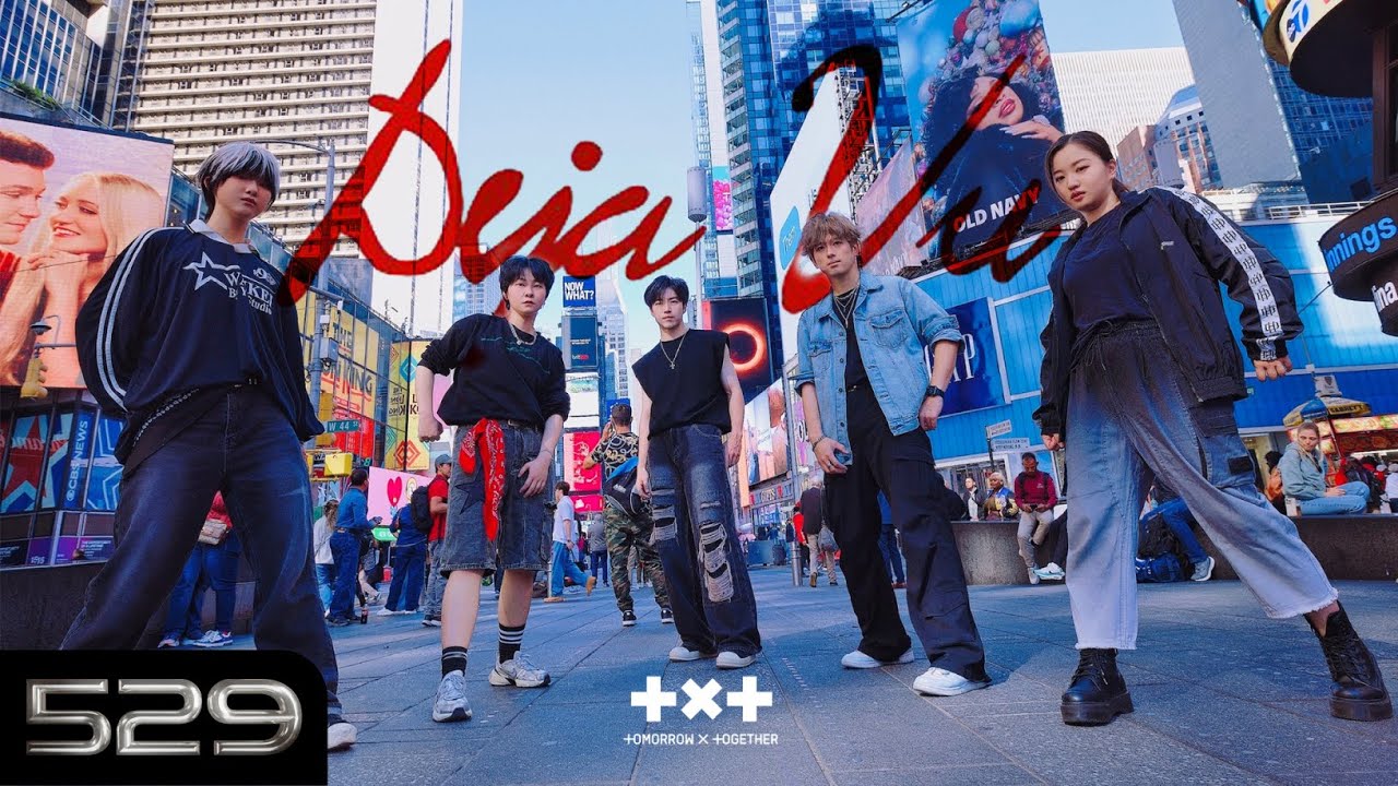[KPOP IN PUBLIC | Times Square ] TXT (투모로우바이투게더) - 'Deja Vu' Dance Cover by 529 dance