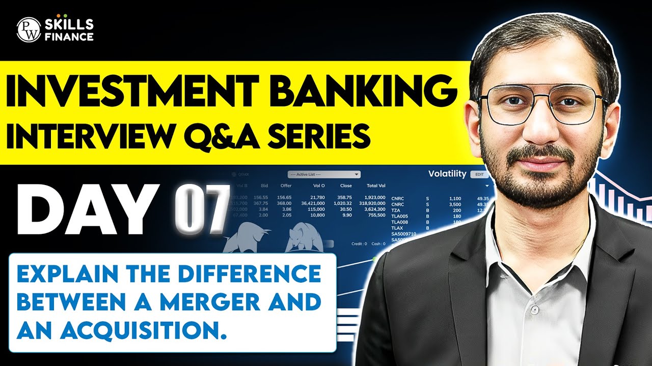 Day 7: Merger vs Acquisition Explained : Investment Banking Interview Prep