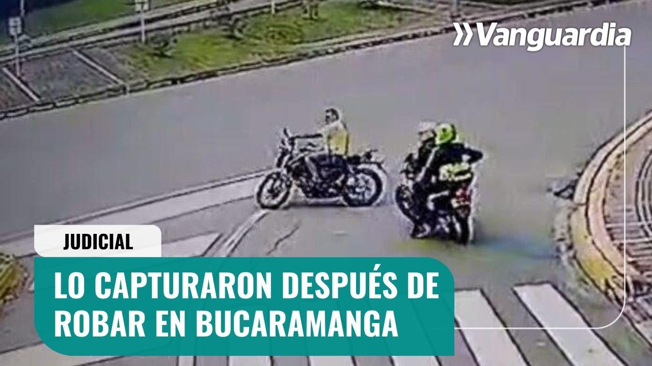 Cayó bandido que asaltaba ciclistas en el puente de La Novena, en Bucaramanga