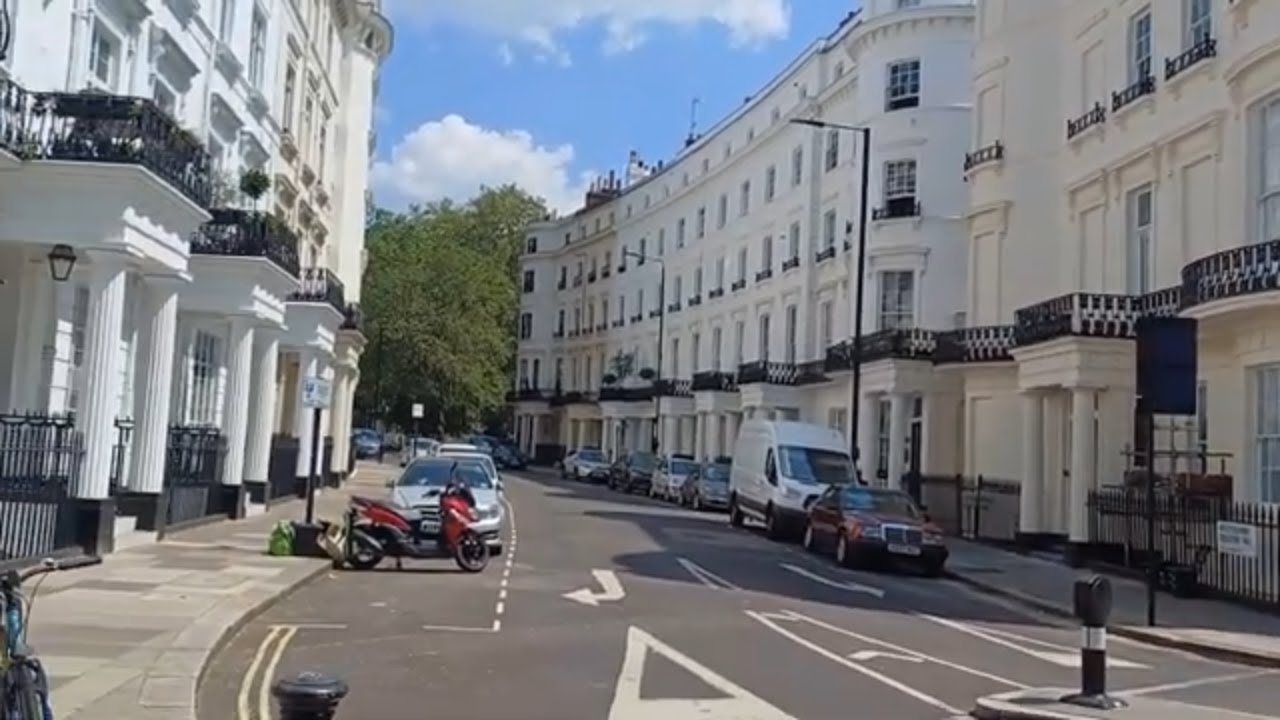 Most Expensive  Streets of London . Paddington Station walk | Lancaster Gate | Queensway  station