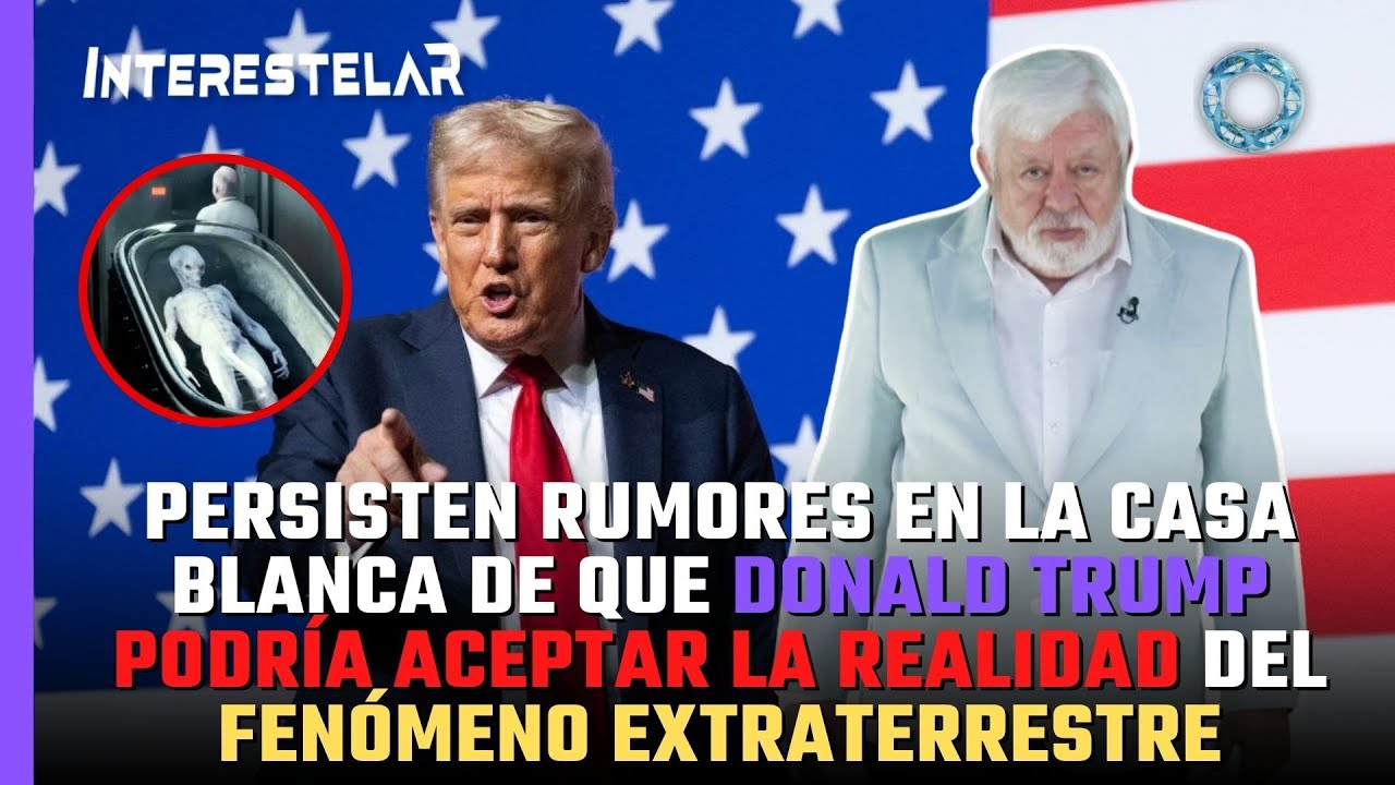Persisten rumores en la Casa Blanca de que Trump podr&iacute;a aceptar la realidad extraterrestre 🚨