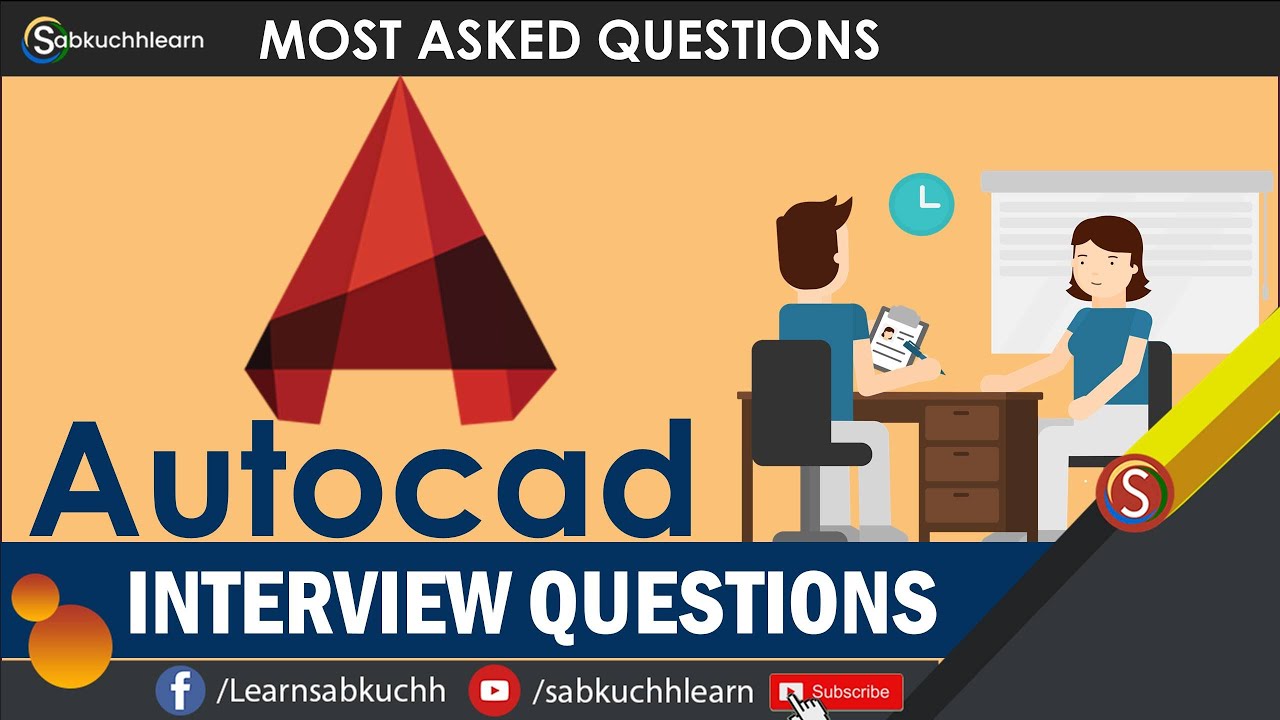 Top 20 AutoCAD Interview Questions and Answers in English | Sabkuchhlearn