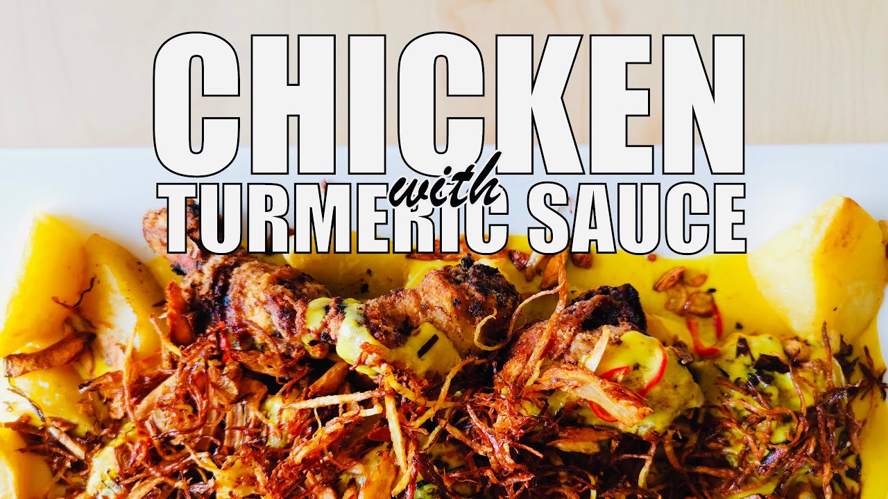Chicken With Turmeric Sauce 炸鸡 + 香浓姜黄酱 BEST EVER Sauce for Fried Chicken 不需久腌、不油腻，创意料理轻松做！
