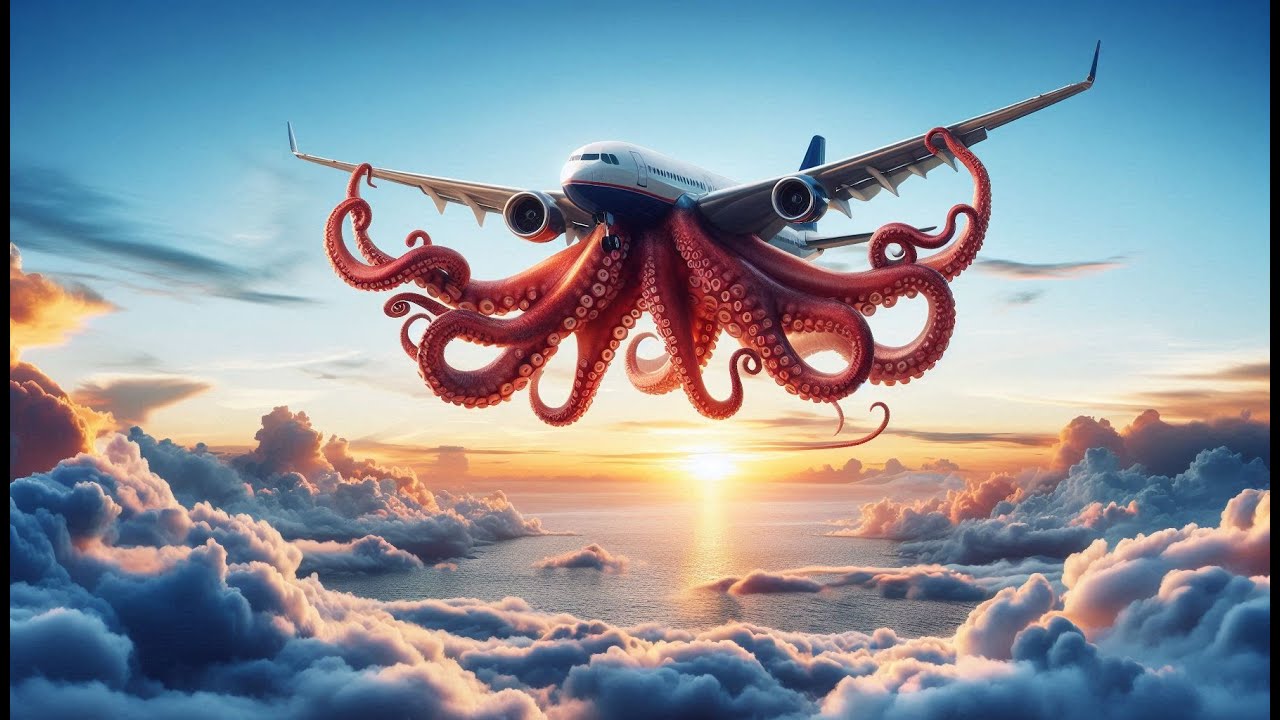 AI-generated sea creatures planes 🦑🌊, Part 2