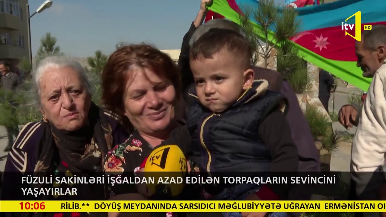 Füzuli sakinləri işğaldan azad edilən torpaqların sevincini yaşayırlar