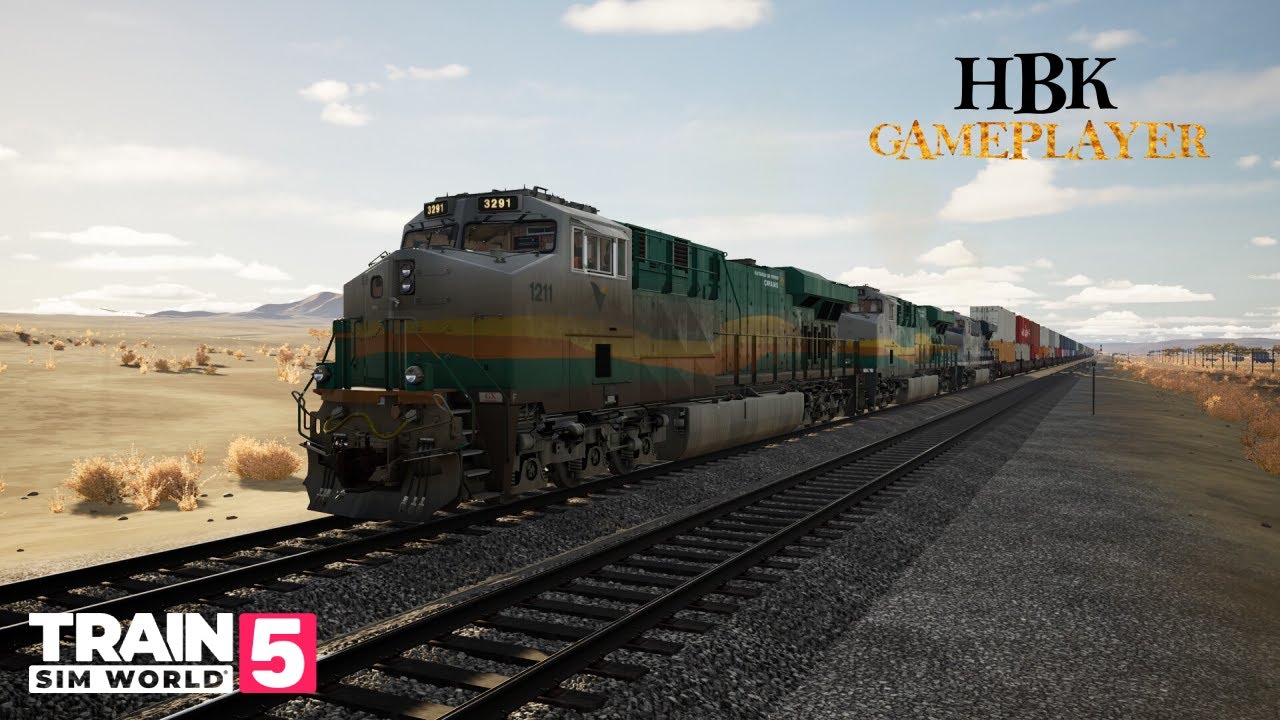 Train Sim World 5 Live Review: Trem Double Stack com líder locomotiva ES58ACi VALE!!!