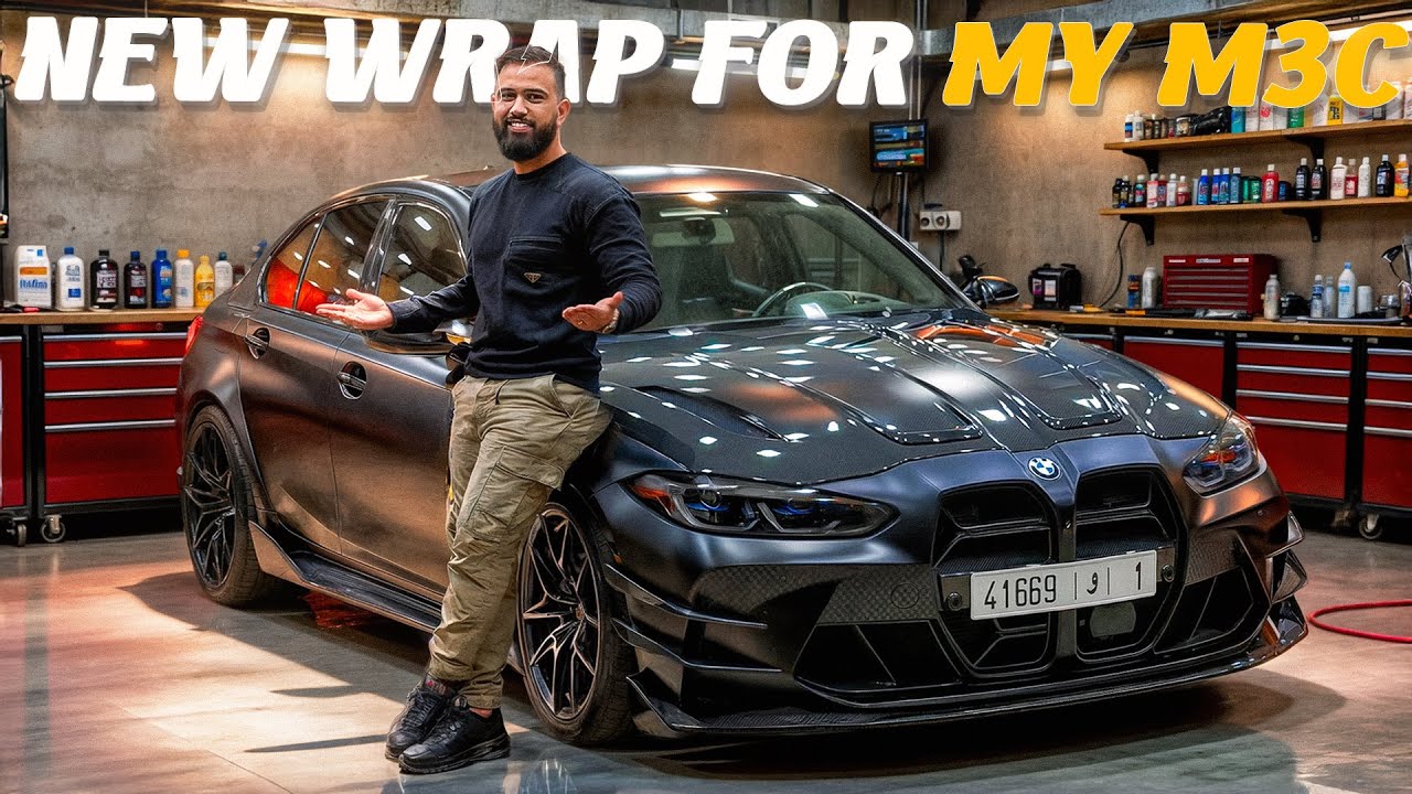 📹🔥 MINIVLOG AVEC DAME B🐎 + NEW WRAP FOR MY BMW M3C 😮‍🔥🚗
