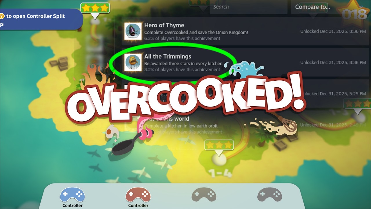 Overcooked!: Gourmet Edition (wszystkie dodatki DLC) (bez komentarza)