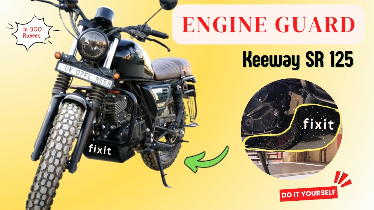I Made My Own Engine Guards For The Keeway SR 125