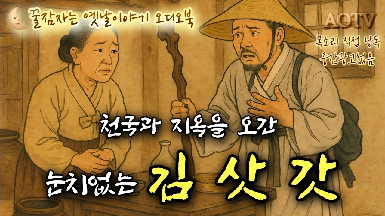 🌜눈치제로 천국과 지옥을 오간 김삿갓, 중간광고없는 옛날이야기, 고전소설 김삿갓 시리즈 제5부, 잠잘때 듣는 잠자리동화, 오디오북