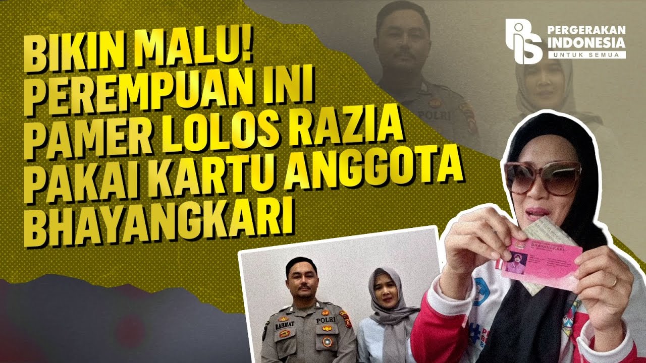 Bikin Malu! Perempuan Ini Pamer Lolos Razia Pakai Kartu Anggota Bhayangkari