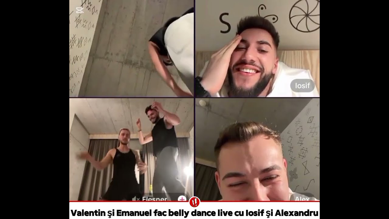 Valentin şi Emanuel fac belly dance live cu Iosif şi Alexandru❗️😱 Casa Iubirii