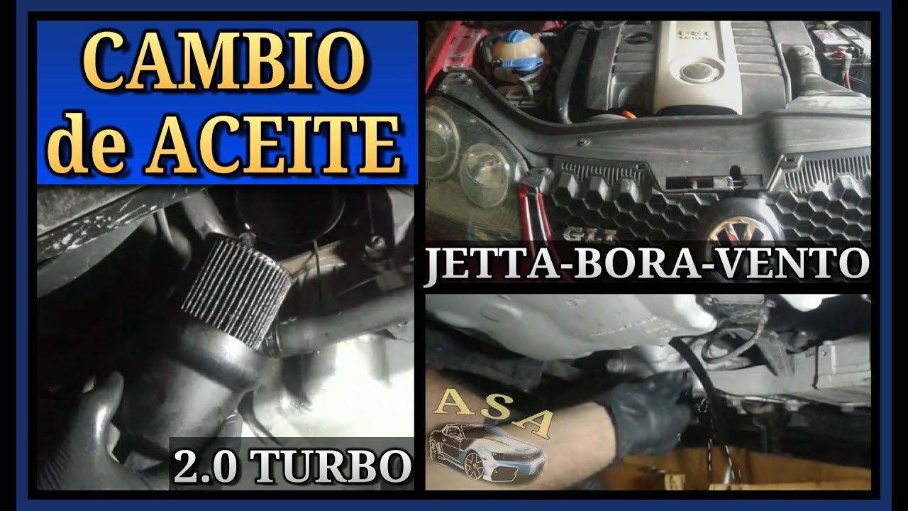 Cambio de Aceite. VW BORA GLI, VENTO, JETTA MK5. Motor 2.0 Turbo