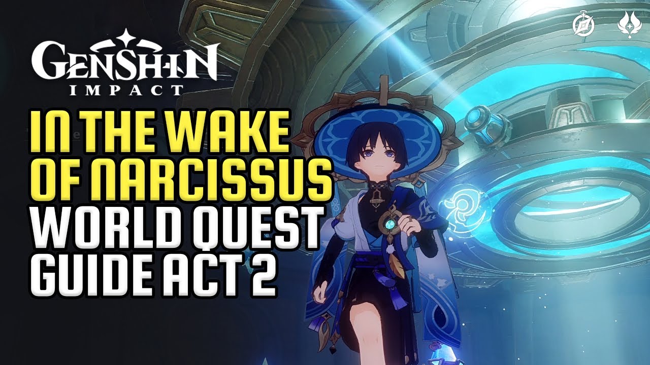 Wake Of Narcissus Act 2 World Quest Guide | Decode This Level's Puzzle Savior's Wake| Genshin Impact