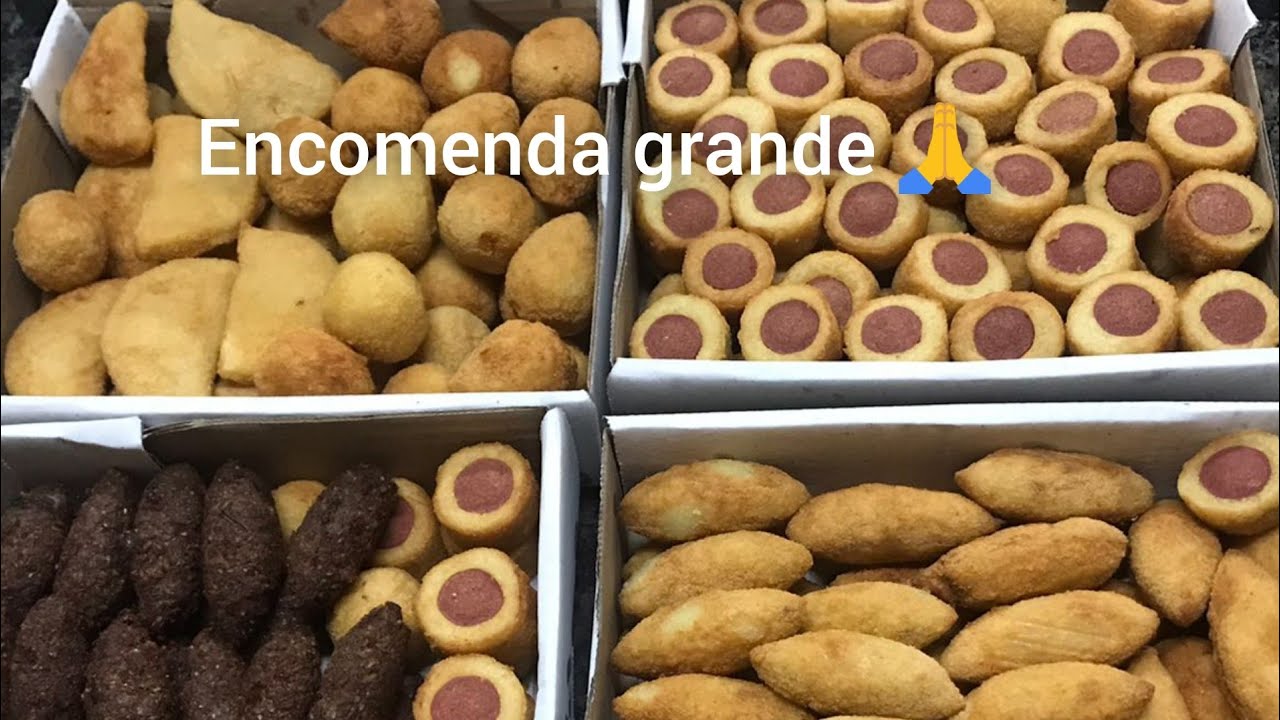 200 salgados pra fritar e embalar sozinha foi arrocho 😱