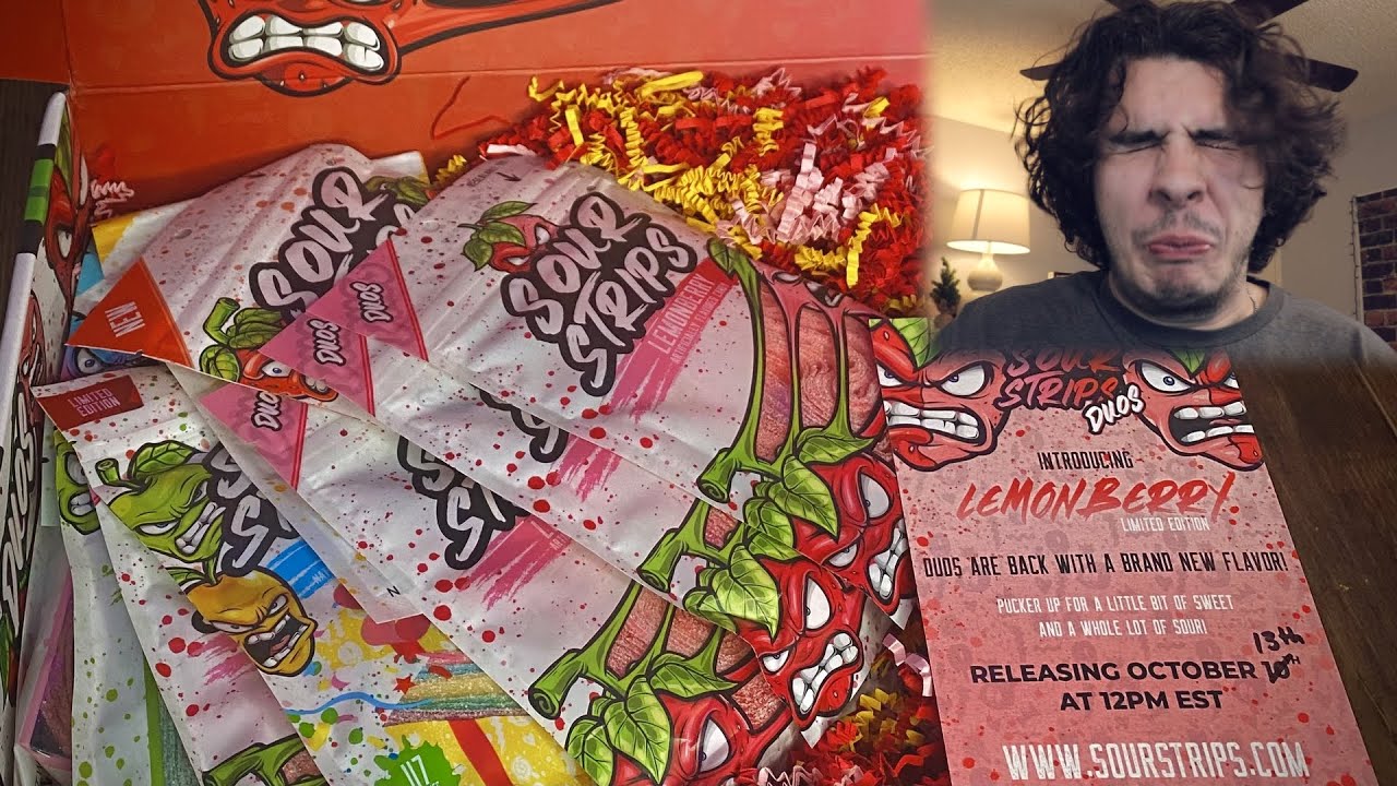 BEST SOUR CANDY EVER!? (SOUR STRIPS REVIEW)