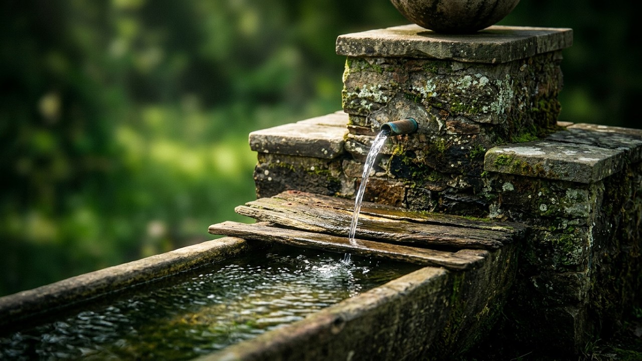 Trésors cachés : La fontaine au cœur des champs