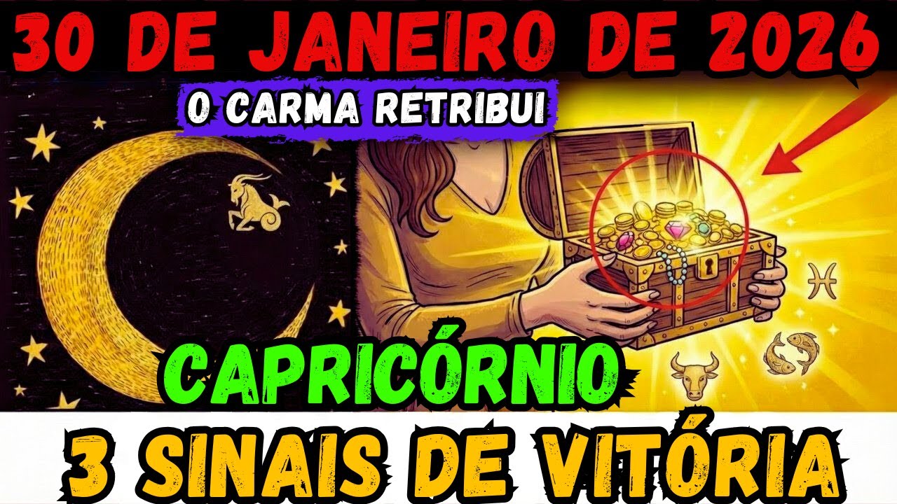 CAPRICÓRNIO♑, 29 DE JANEIRO: A Lua traz a sua retribuição cármica - 3 signos se beneficiam muito