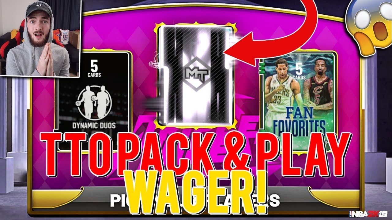 TRIPLE THREAT PACK & PLAY WAGER! MINI DRAFT TTO SQUAD! 2 GALAXY OPAL PULLS! (NBA 2K19 MYTEAM)
