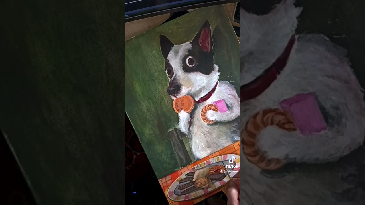 Draw a dog. life is sweet 💖 Copy work Alison Friend #dog #cake #sweet #shorts
