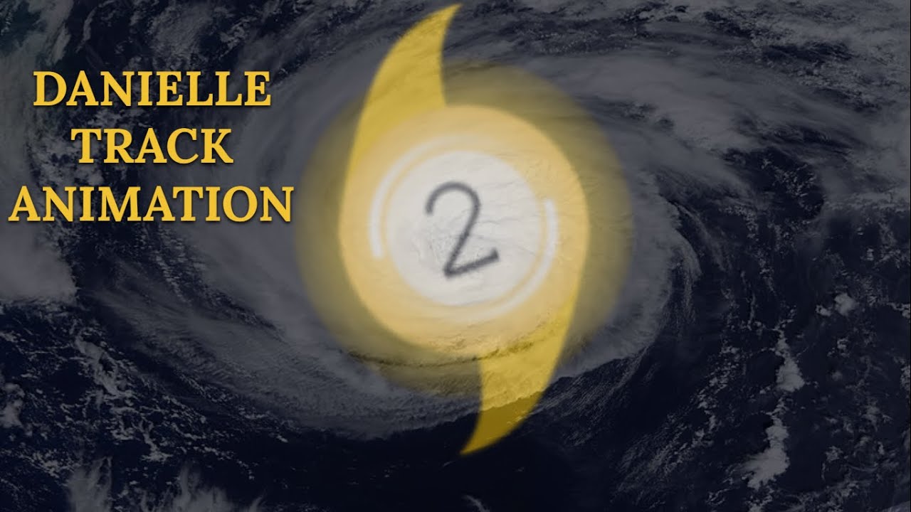 The Track of Hurricane Danielle (2022)