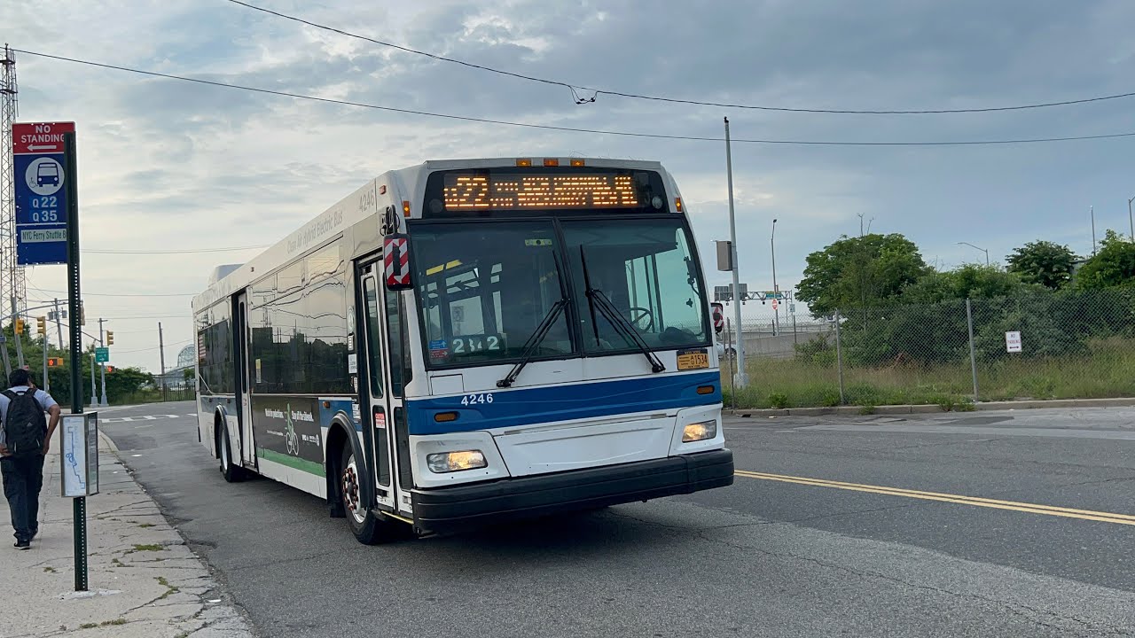 MTA Bus: Riding 2009 Orion VII NG HEV 4246 on the Q22 Bus from Beach 69 St to Roxbury-Beach 169 St