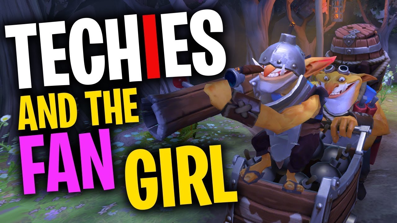 Techies and the Fan Girl - DotA 2 Funny Moments