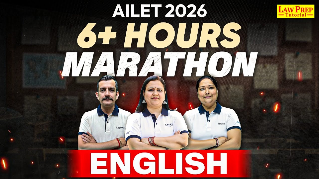 AILET 2026 English Marathon: Complete Syllabus in 6 Hours (Grammar, RC & Vocab)