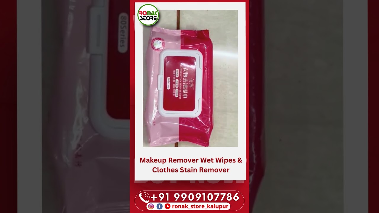 Makeup Remover Wet Wipes & Clothes Stain Remover 🧼✨ 
