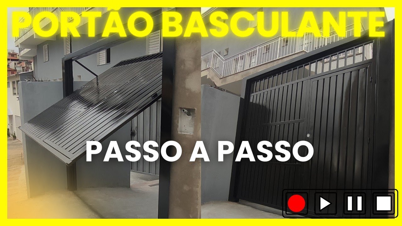 COMO FAZER PORTÃO BASCULANTE | Passo a Passo Completo!