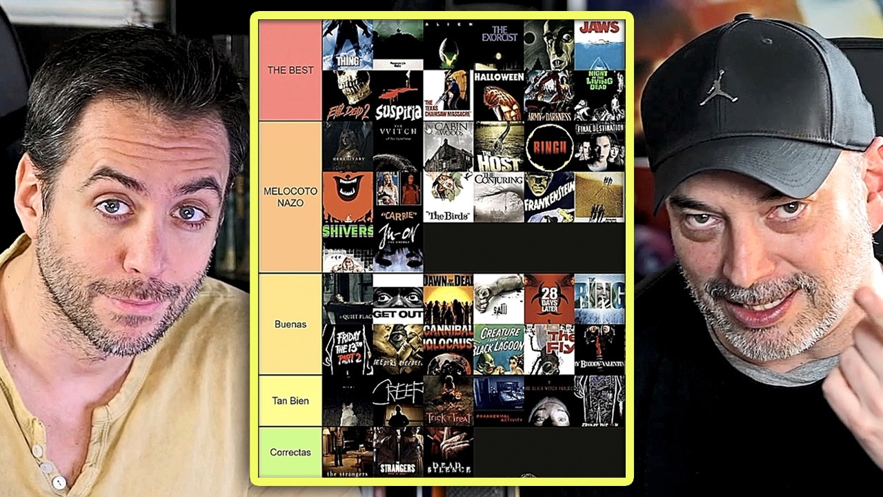 TIER LIST MEJORES PELÍCULAS DE TERROR DE LA HISTORIA por Jordi Wild y Alejandro G. Calvo