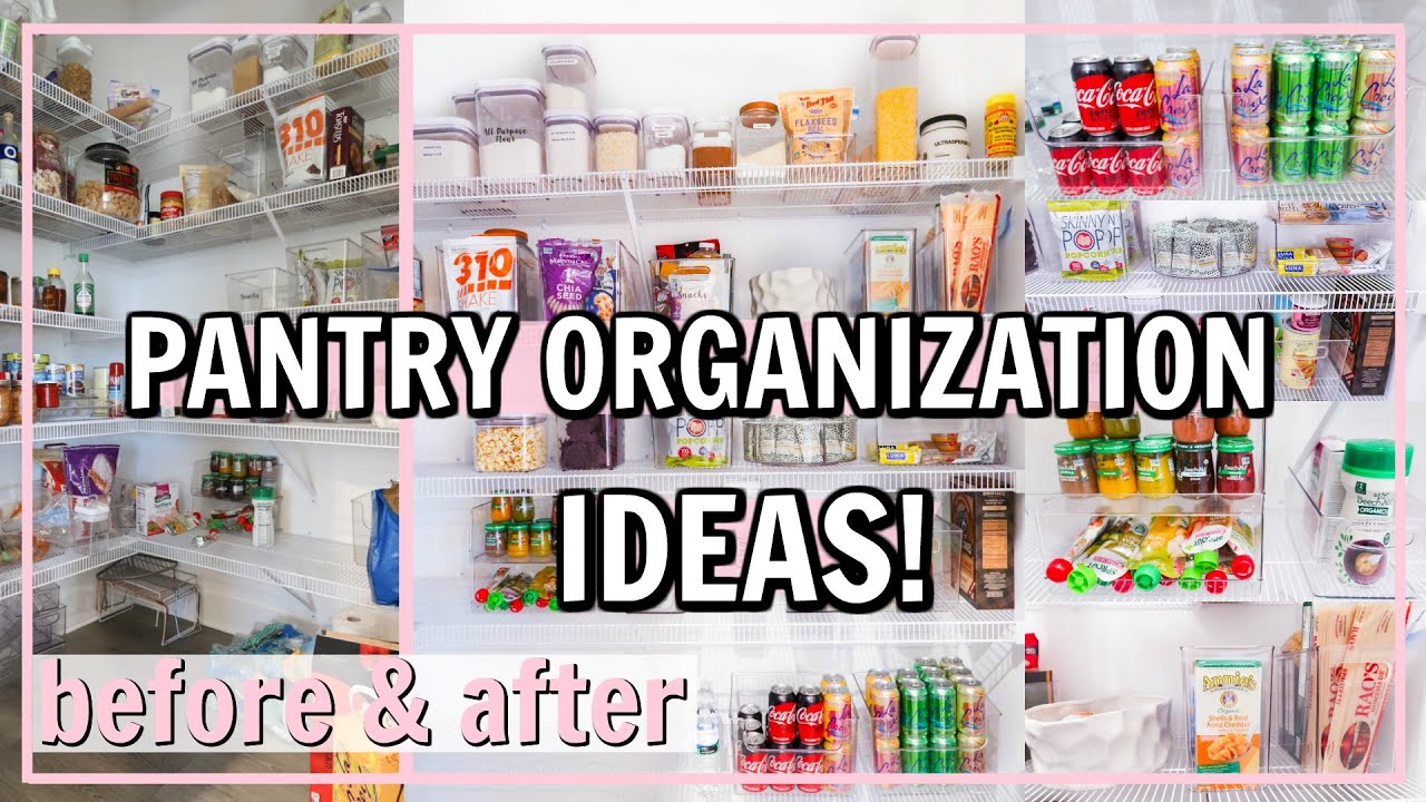 PANTRY ORGANIZATION IDEAS! ORGANIZE AND DECLUTTER MY PANTRY WITH ME! | Alexandra Beuter