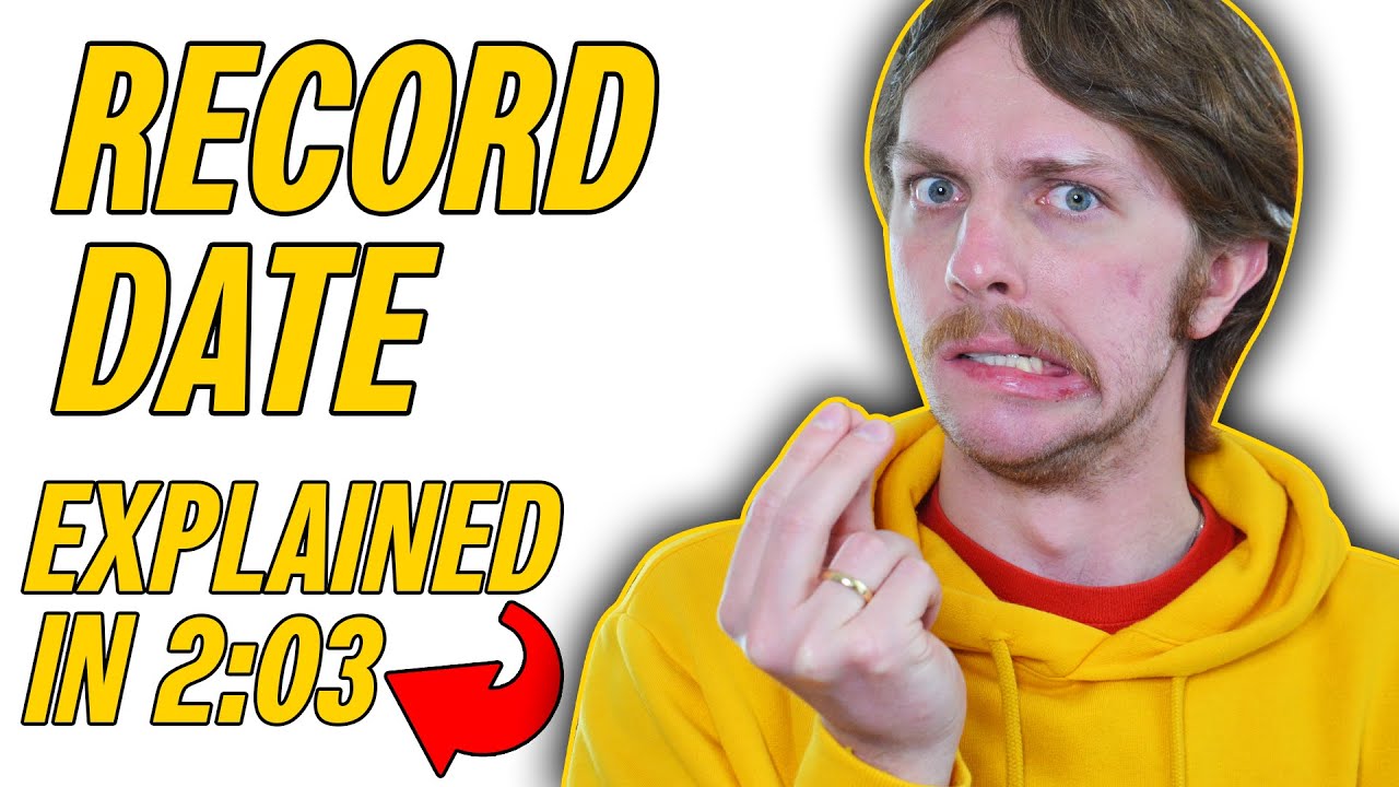 WHAT IS THE DIVIDEND RECORD DATE? (EASIEST EXPLANATION) Straight to the Point #STTP #319