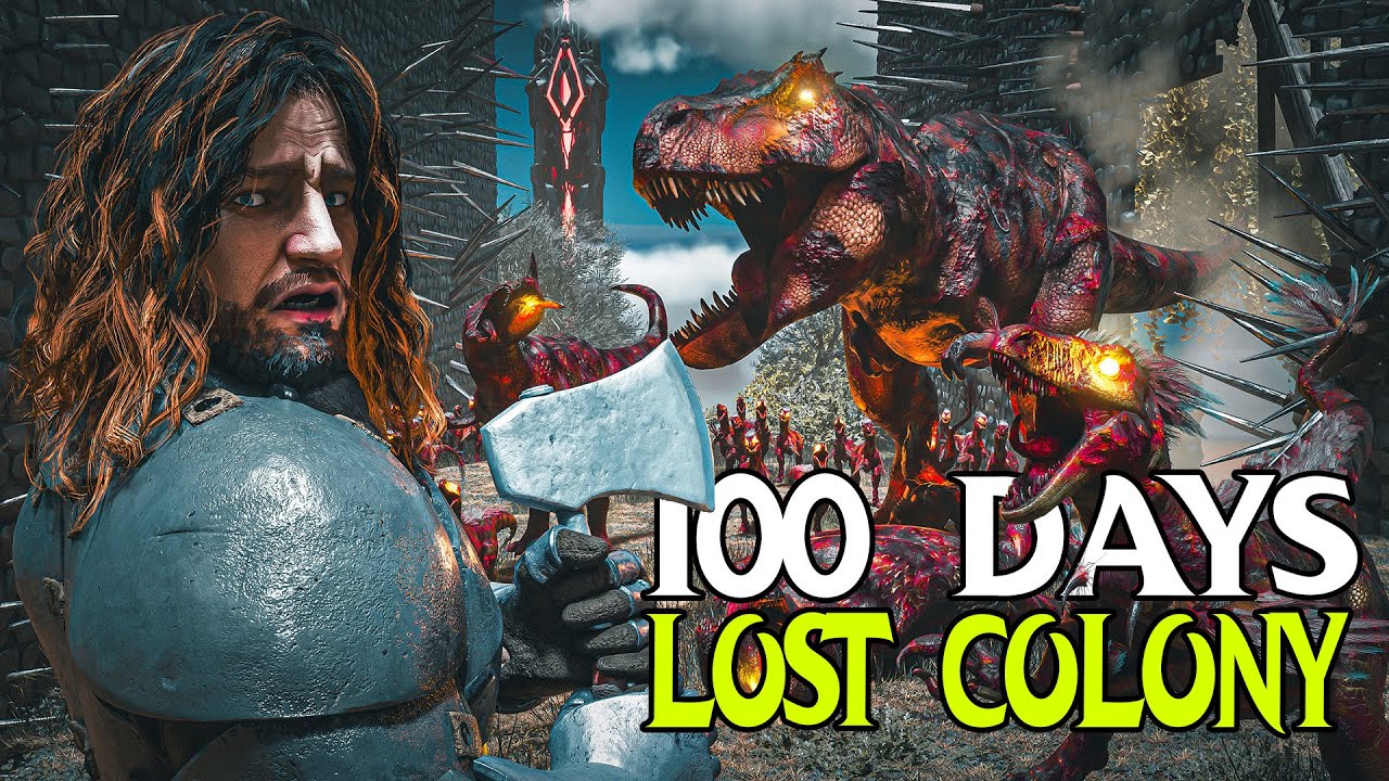 How I Survived 100 Days VS Zombie Dinosaurs! 