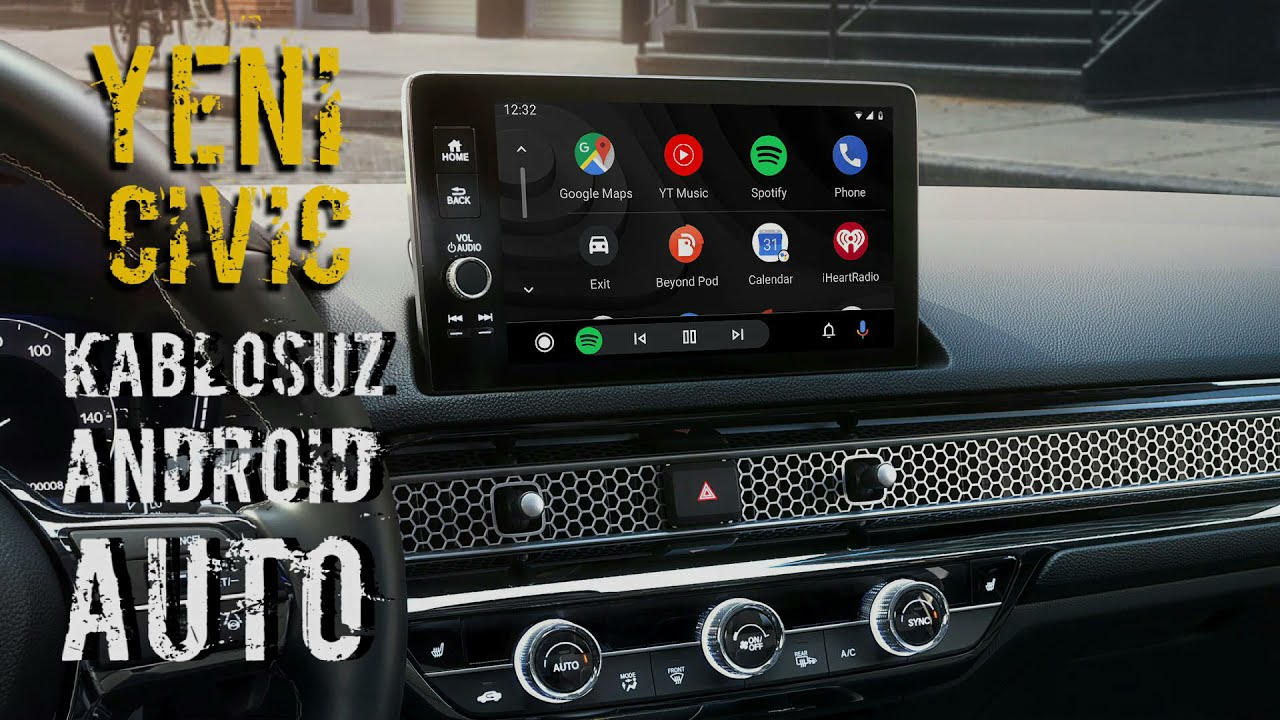 Yeni Civic Android Auto Özelliğini Kablosuz Kullanılacak Şekilde Ayarlama