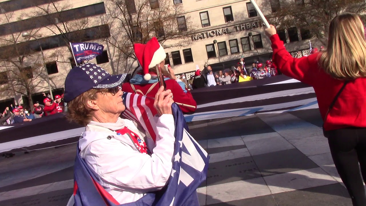 Stop The Steal flag drop MAGA March Freedom Rally Washington D.C.