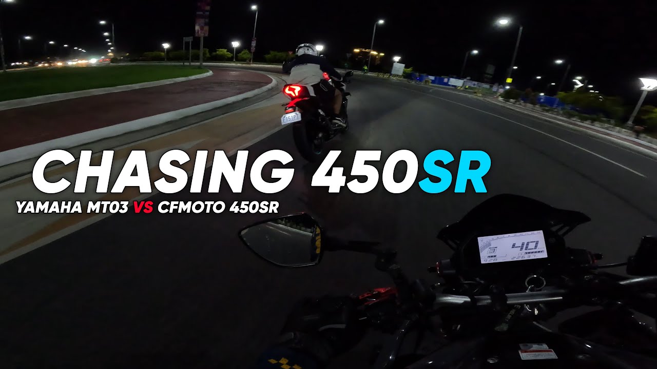 CFMOTO 450SR Vs Yamaha MT03 | Night Ride sa Gabi with@traksyonmotovlog