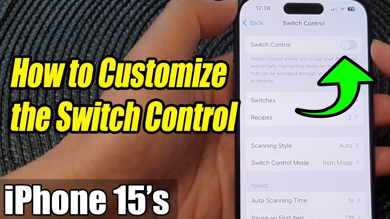 iPhone 15/15 Pro Max: How to Customize the SWITCH CONTROL 🚀