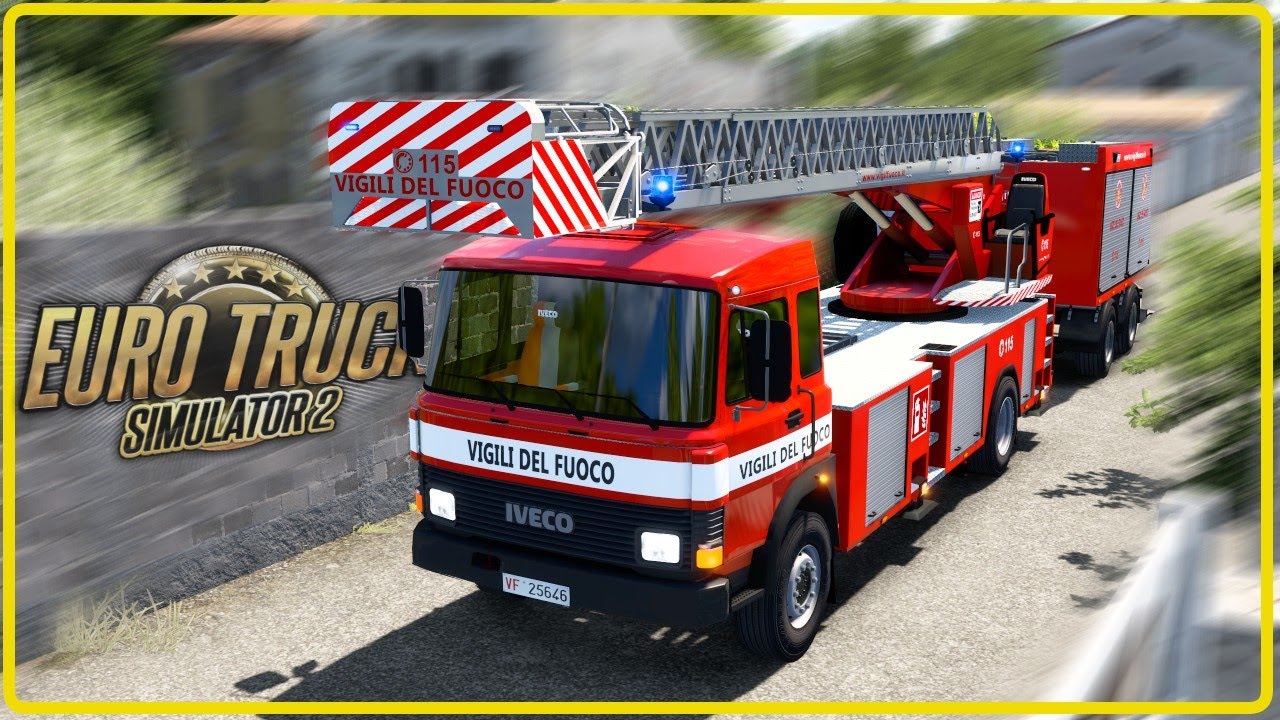 VIGILI DEL FUOCO AUTOSCALA 1.53 su EURO TRUCK SIMULATOR 2!