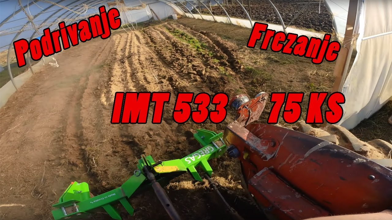 Podrivanje i frezanje plastenika IMT 533 S44