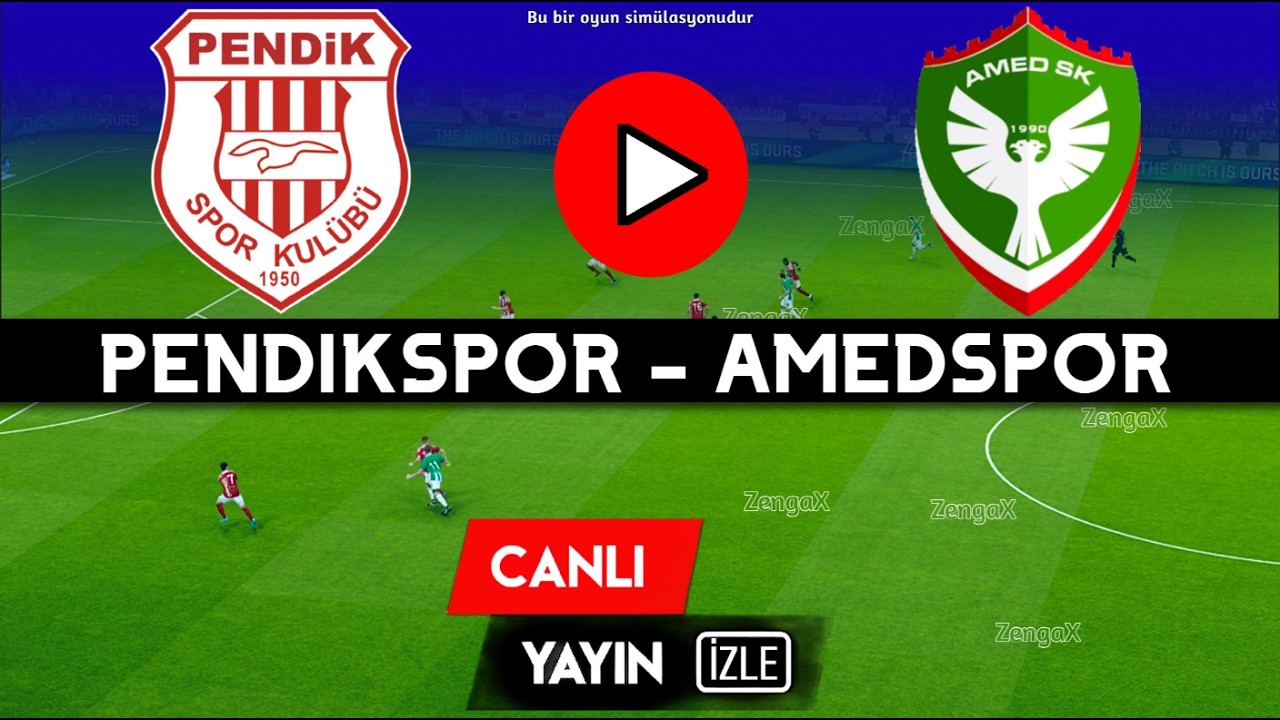 🔴AMEDSPOR PENDİKSPOR MAÇINI ANINDA İZLE | eFootball Türkçe Simülasyon