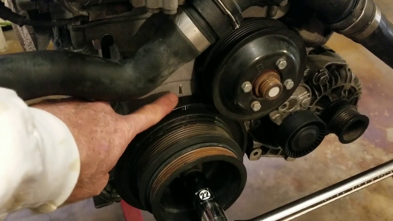 BMW M54 6 CYLINDER top dead center Vanos maintainance no special tools