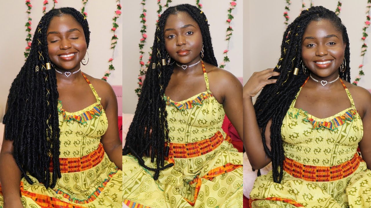 POETRY LOCS /BUTTERFLY LOCS TUTORIAL, NO WRAPPING EASY & QUICK METHOD #distressedlocs