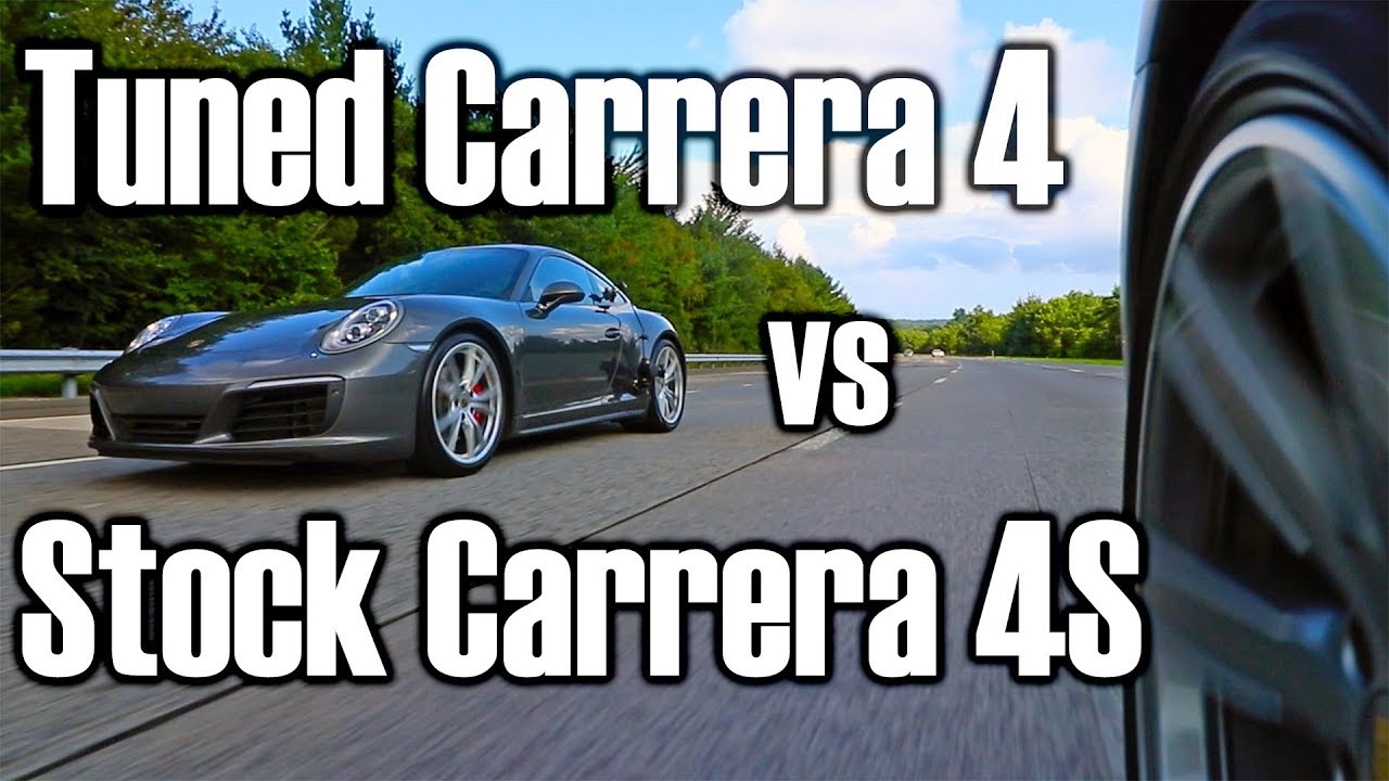 Tuned Porsche 911 991.2 Carrera 4 vs Stock Carrera 4S