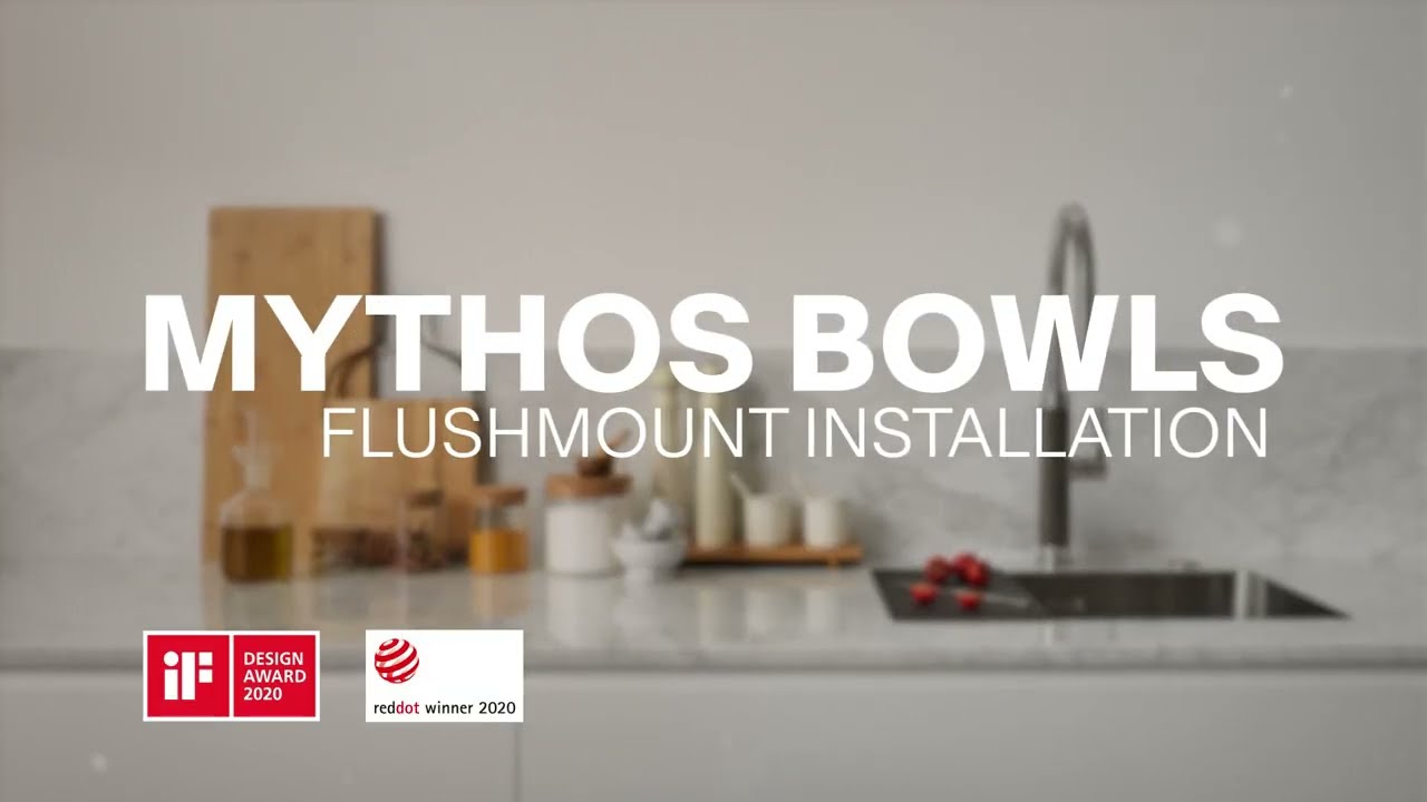 Franke Mythos Bowls - Stainless Steel Sinks - Flushmount Installation - English