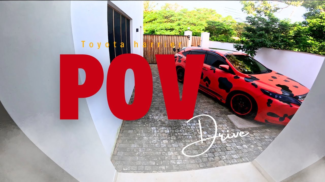 POV: Chill drive| testing out| new steering wheel| LOUD Toyota harrier| Alien steering wheel| 4K