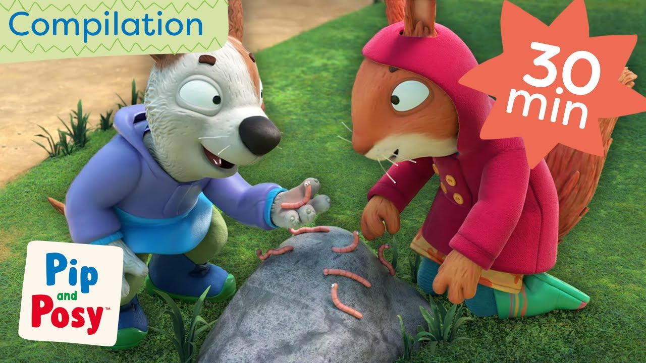 Jamila Teaches How To Save the Worms! 🪱 @pipandposy | 30 Minutes Compilation