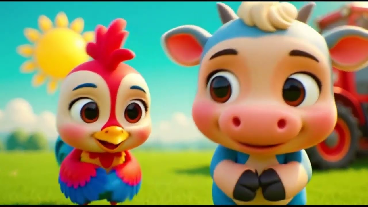 Mutlu Çiftlik Dansı 🐮 Hayvan Seslerini Öğreniyoruz | Bebek Şarkıları 🌈